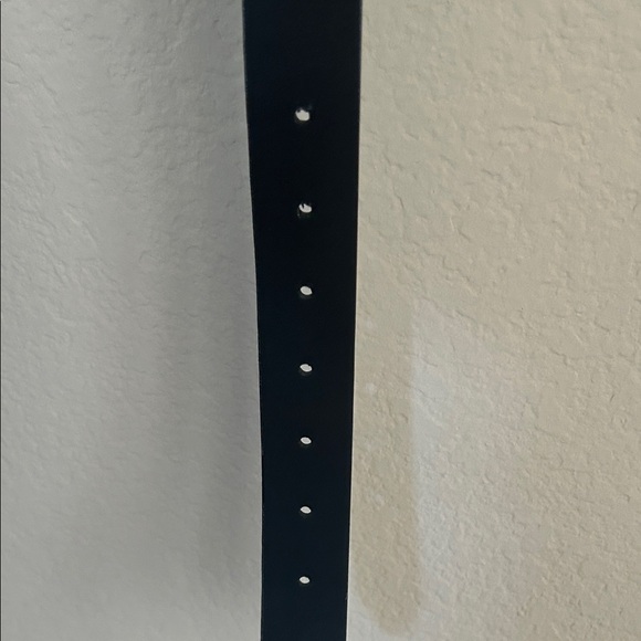 Rebecca Minkoff Black Croc-Embossed Reversible Leather Belt main image 8